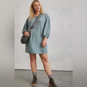 Anthropologie Saturday Sunday Lyla Cozy Tunic Dress Light Teal Blue 3X